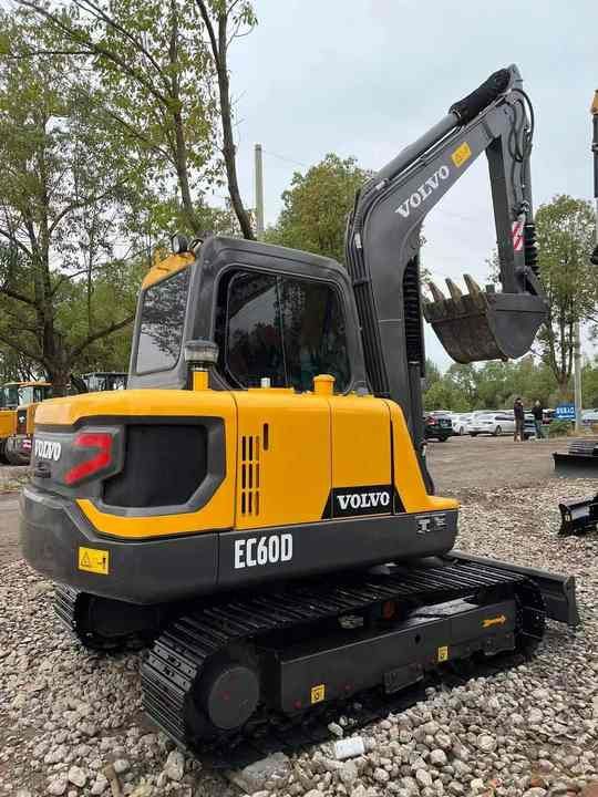 2023 Volvo EC60D crawler excavator, rear three-quarter view