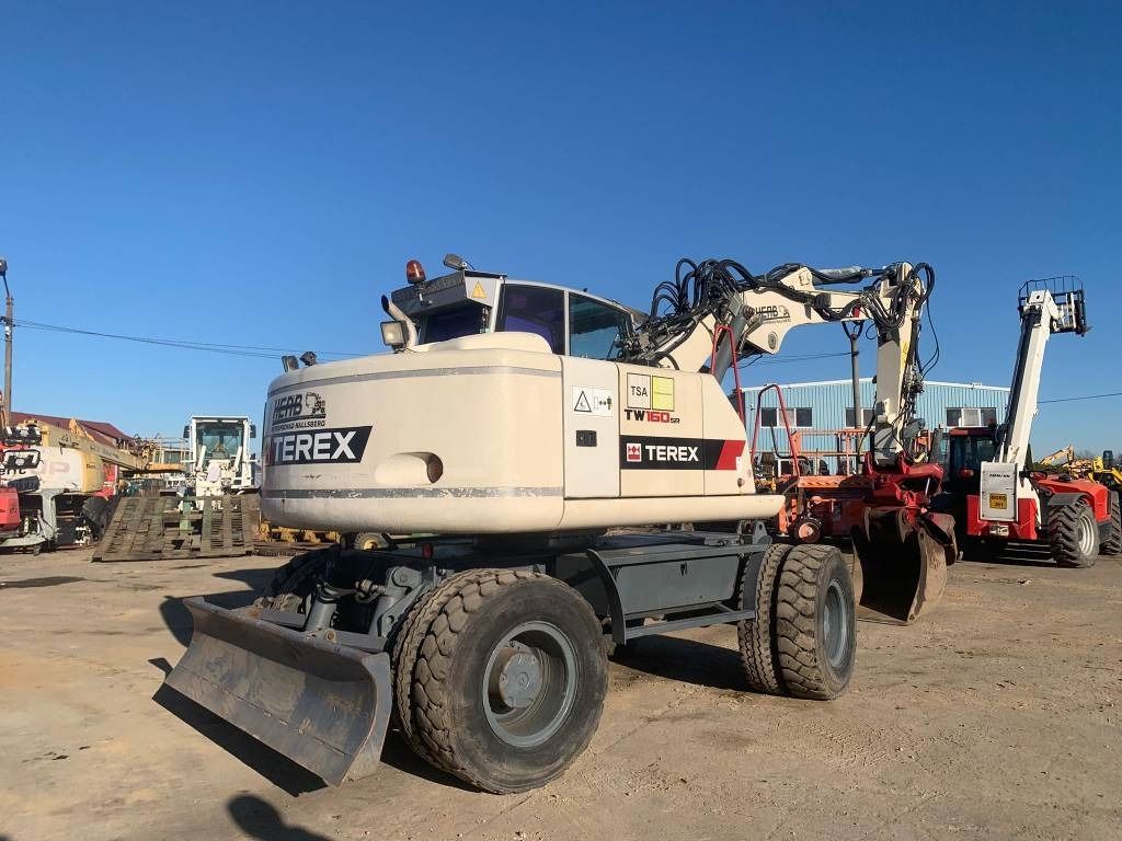 2008 Terex TW160SR wheel excavator, rear three-quarter view 2008 Terex TW160SR wheel excavator, rear three-quarter view