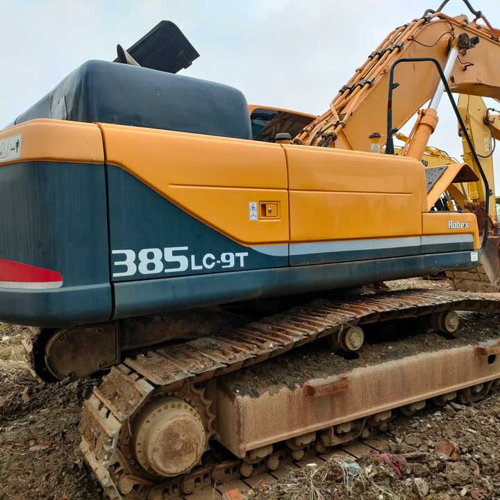 2018 Hyundai R385LC-9T crawler excavator, rear three-quarter view 2018 Hyundai R385LC-9T crawler excavator, rear three-quarter view