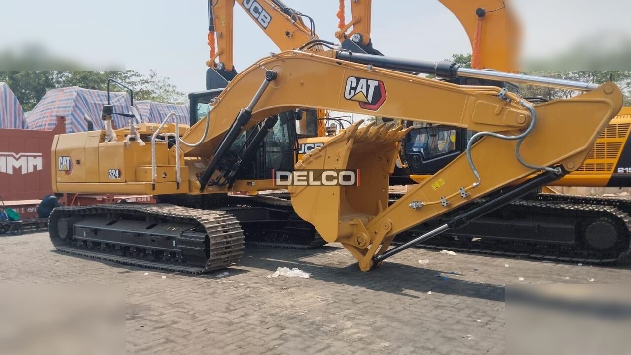 2026 Caterpillar 324 crawler excavator side view