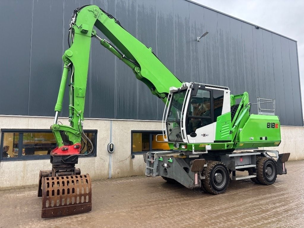 2018 Sennebogen 818E material handler, side view