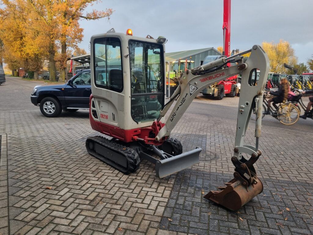2014 Takeuchi TB216 mini excavator, side view 2014 Takeuchi TB216 mini excavator, side view