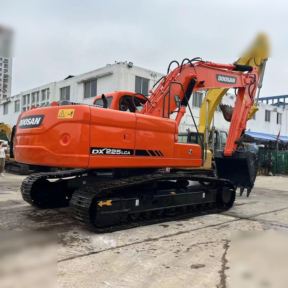 2016 Doosan DX225LCA crawler excavator, rear three-quarter view