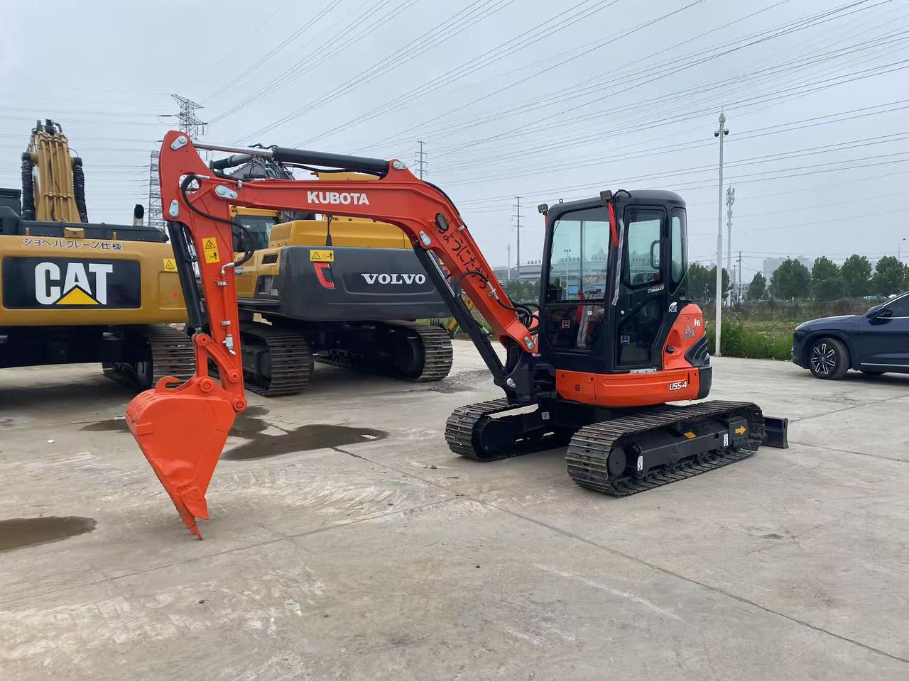 2024 Kubota U55-4 mini excavator, side view