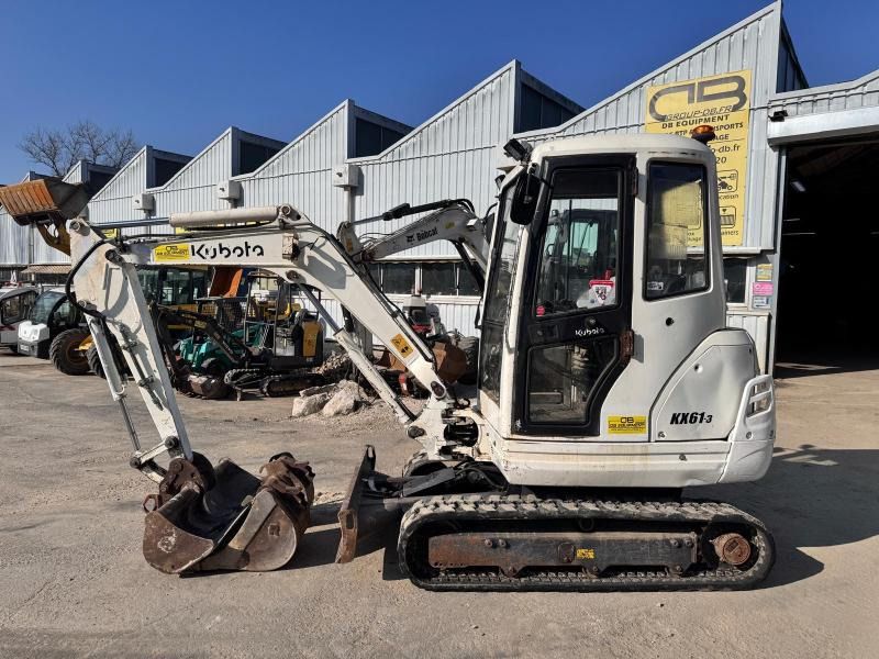 2012 Kubota KX61-3 mini excavator, side view 2012 Kubota KX61-3 mini excavator, side view