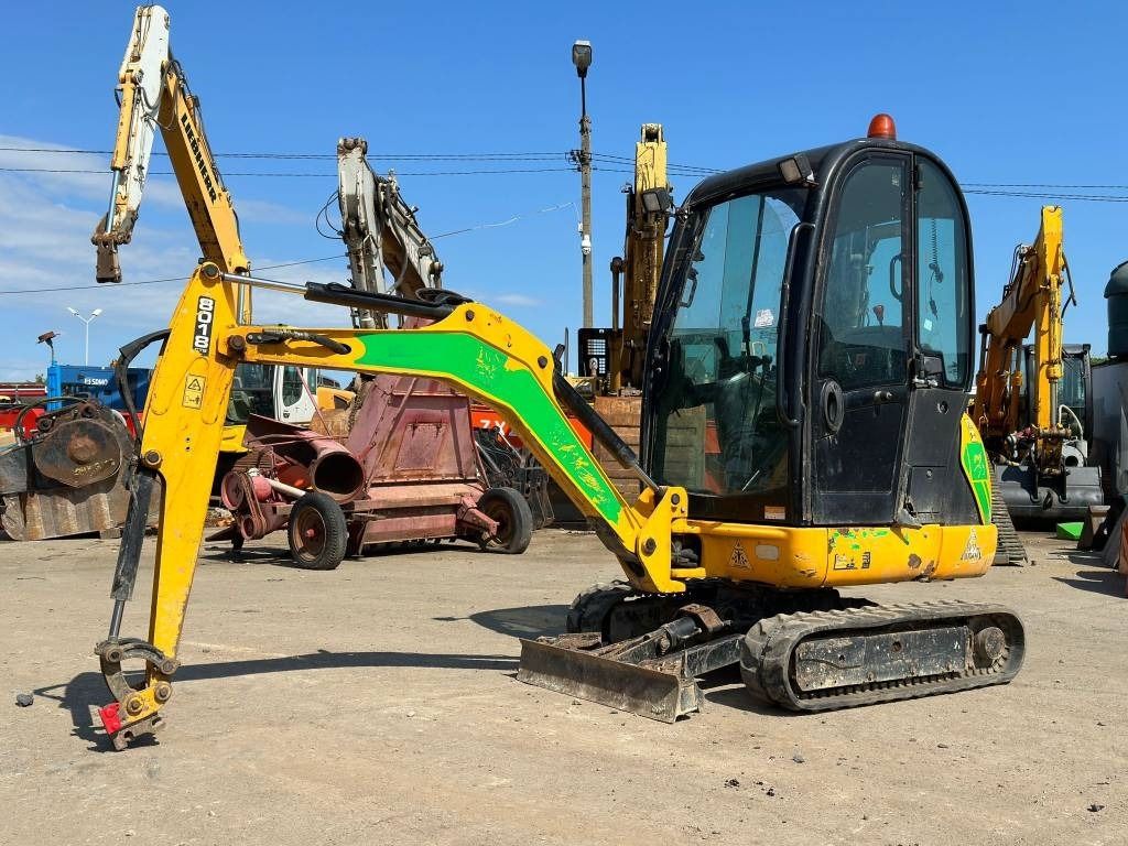 2017 JCB 8018 mini excavator, side view 2017 JCB 8018 mini excavator, side view