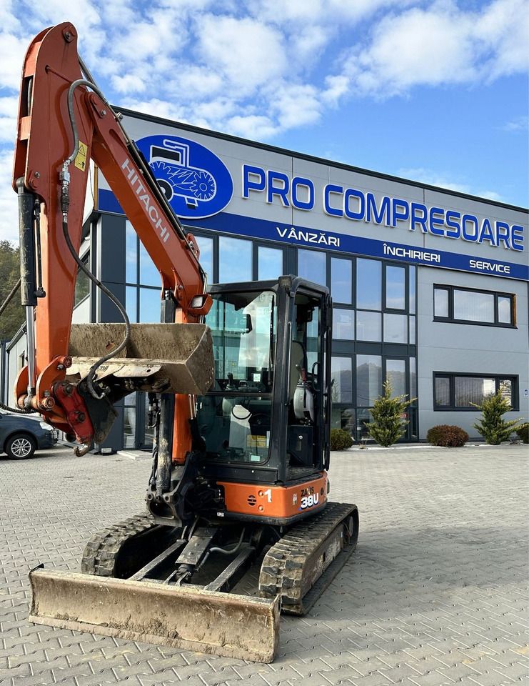 2020 Hitachi ZX38U crawler excavator, front three-quarter view