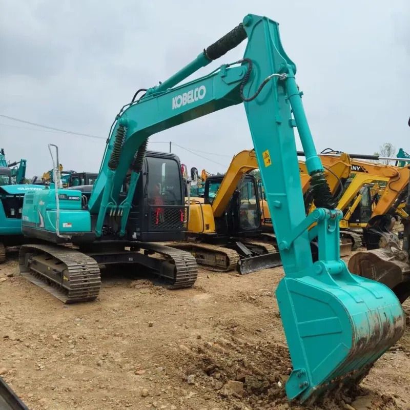 2022 Kobelco SK140 crawler excavator, side view