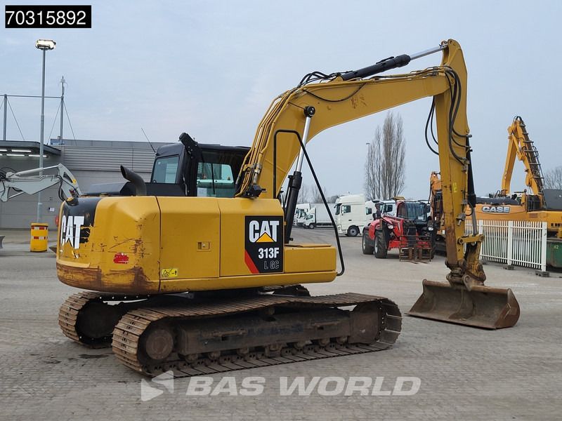 2019 Caterpillar 313FLGC crawler excavator, side view
