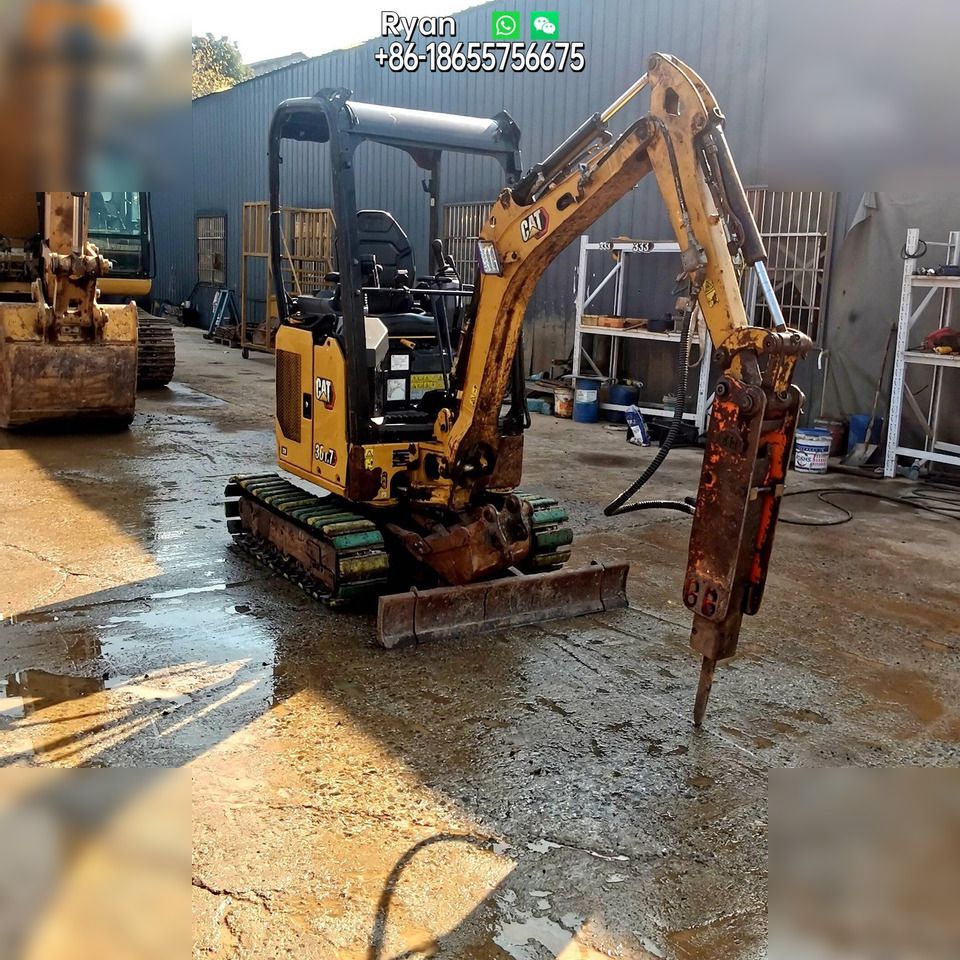 2020 Caterpillar 301.7CR mini excavator, front three-quarter view 2020 Caterpillar 301.7CR mini excavator, front three-quarter view