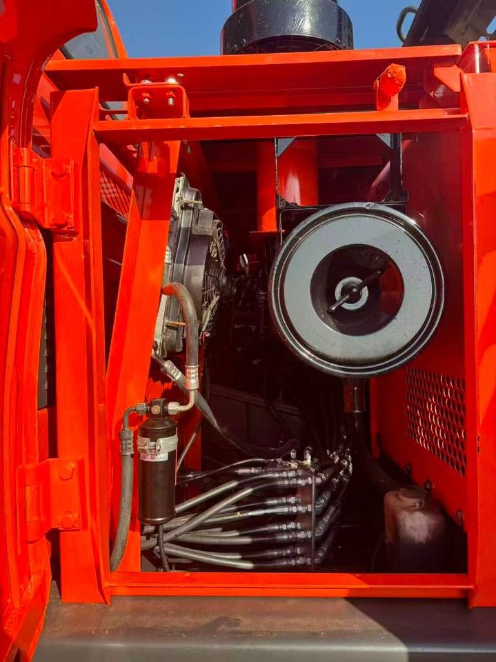 2024 Doosan DXX225-9C mini excavator engine compartment view