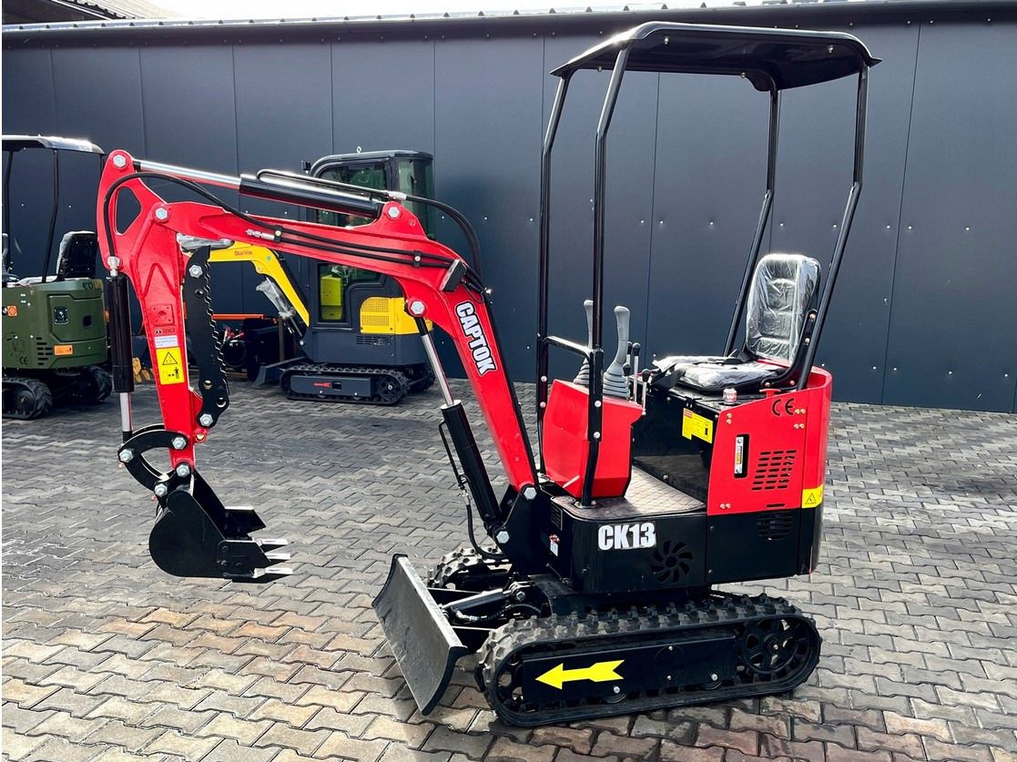 2025 Captok CK13 mini excavator, side view