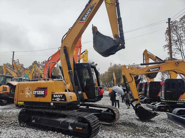 2022 Sany SY135C crawler excavator, side view 2022 Sany SY135C crawler excavator, side view