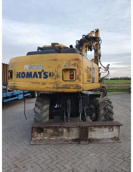 2006 Komatsu PW180-7K wheel excavator, rear view 2006 Komatsu PW180-7K wheel excavator, rear view