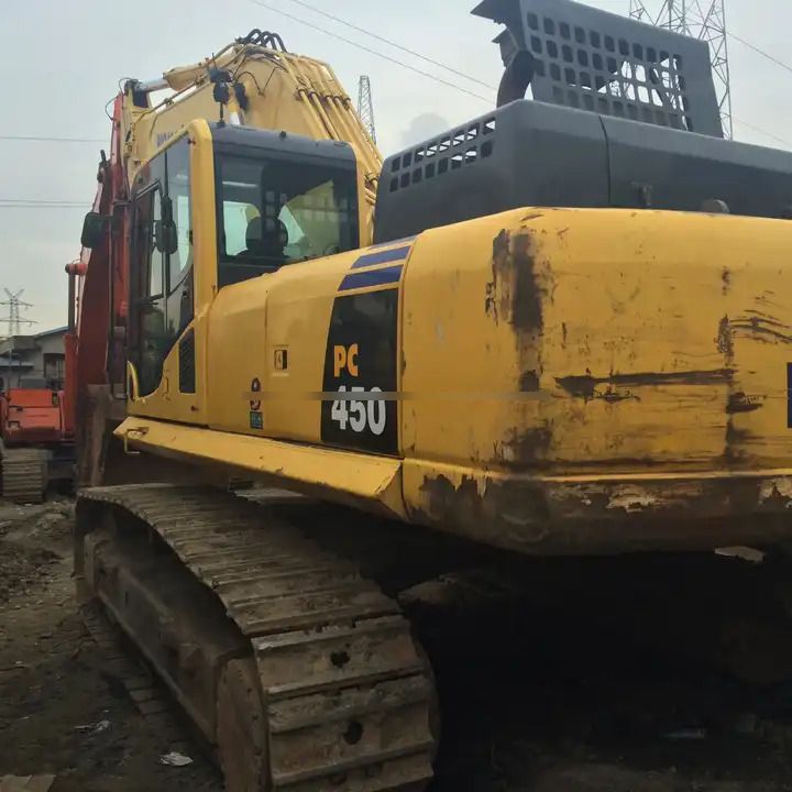 2018 Komatsu PC450-8 crawler excavator, rear three-quarter view 2018 Komatsu PC450-8 crawler excavator, rear three-quarter view