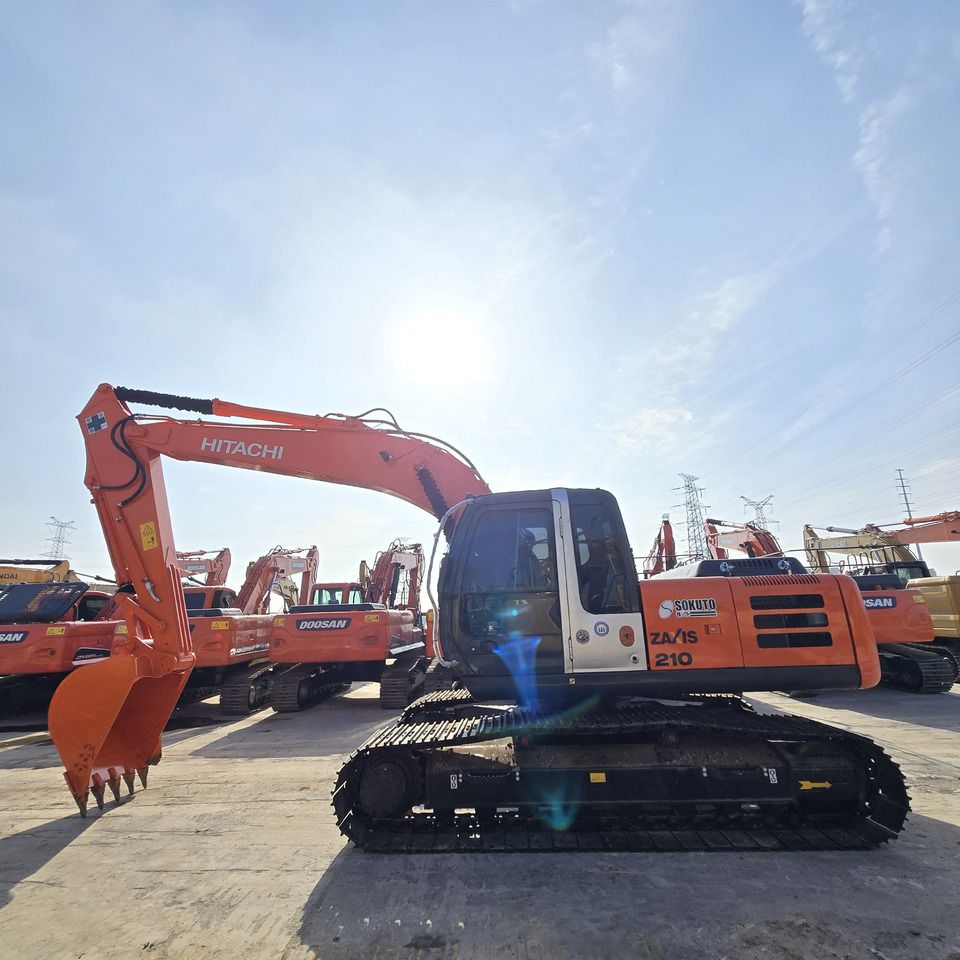 2022 Hitachi Zaxis 210 crawler excavator, side view