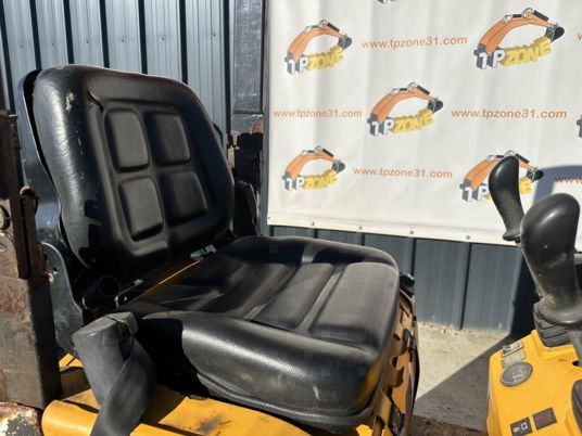 2018 Bobcat E08 mini excavator operator seat view 2018 Bobcat E08 mini excavator operator seat view