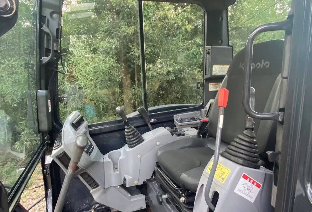 2025 Kubota 163 mini excavator interior cab view 2025 Kubota 163 mini excavator interior cab view