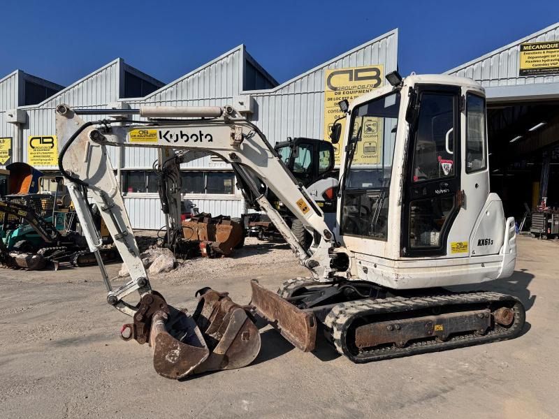 2012 Kubota KX61-3 mini excavator, side view 2012 Kubota KX61-3 mini excavator, side view