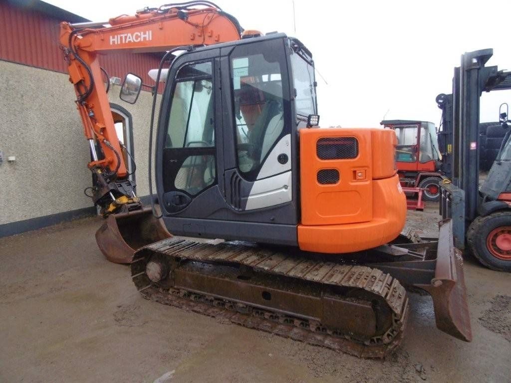 2016 Hitachi 85US mini excavator, side view