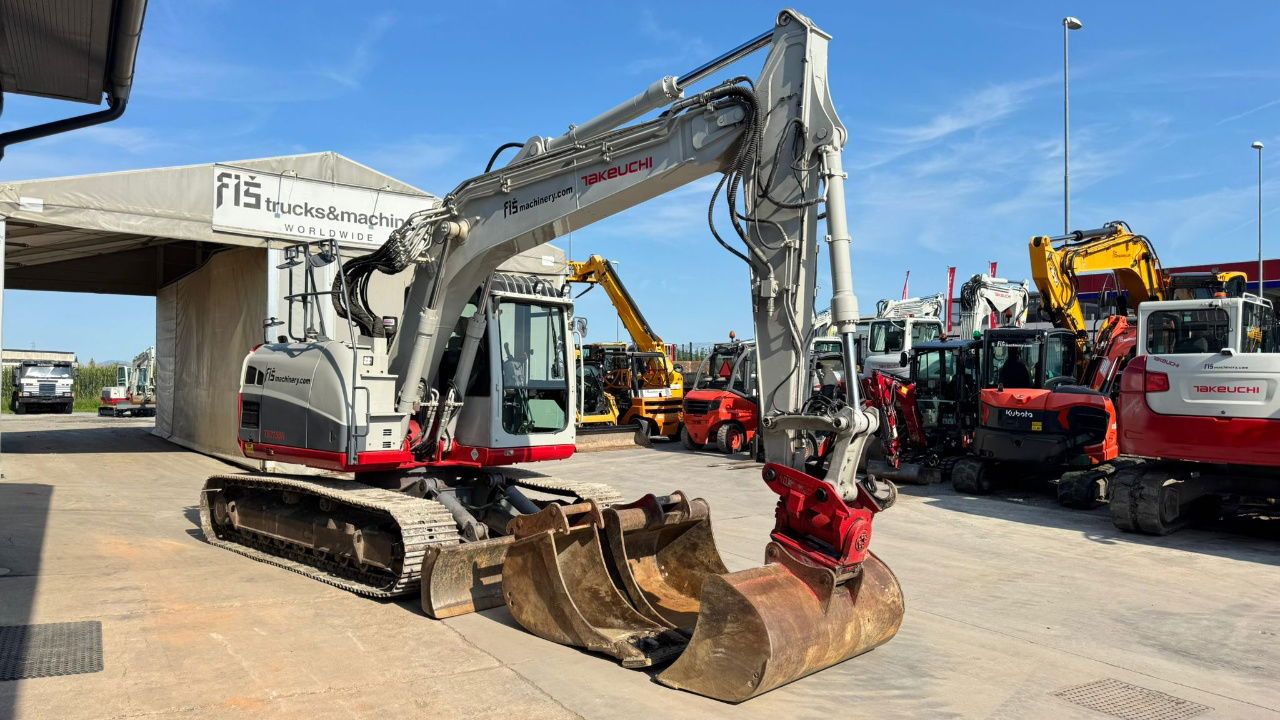 2017 Takeuchi TB2150R crawler excavator, front three-quarter view