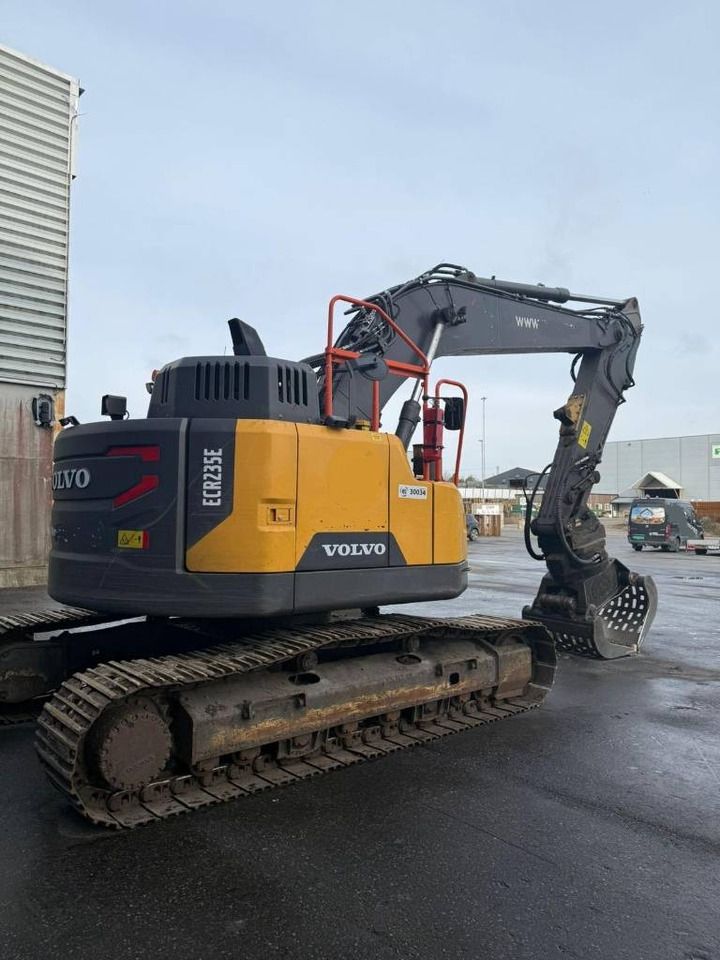 2019 Volvo ECR235E crawler excavator, rear three-quarter view