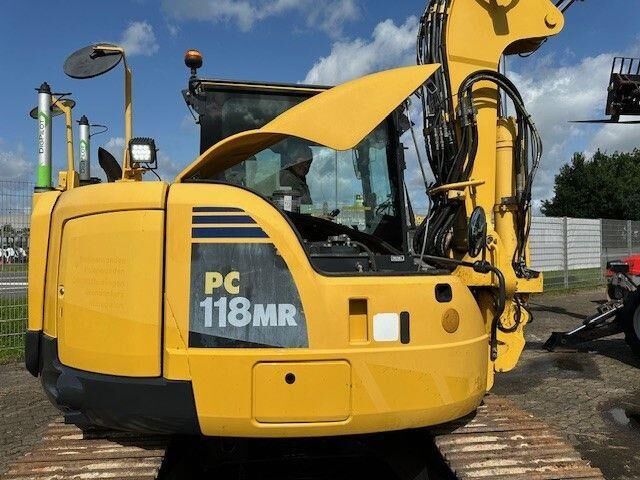 2017 Komatsu PC118MR-8 mini excavator side view 2017 Komatsu PC118MR-8 mini excavator side view