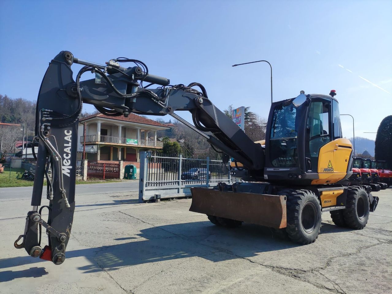 2019 Mecalac 15 MWR wheel excavator, side profile view 2019 Mecalac 15 MWR wheel excavator, side profile view
