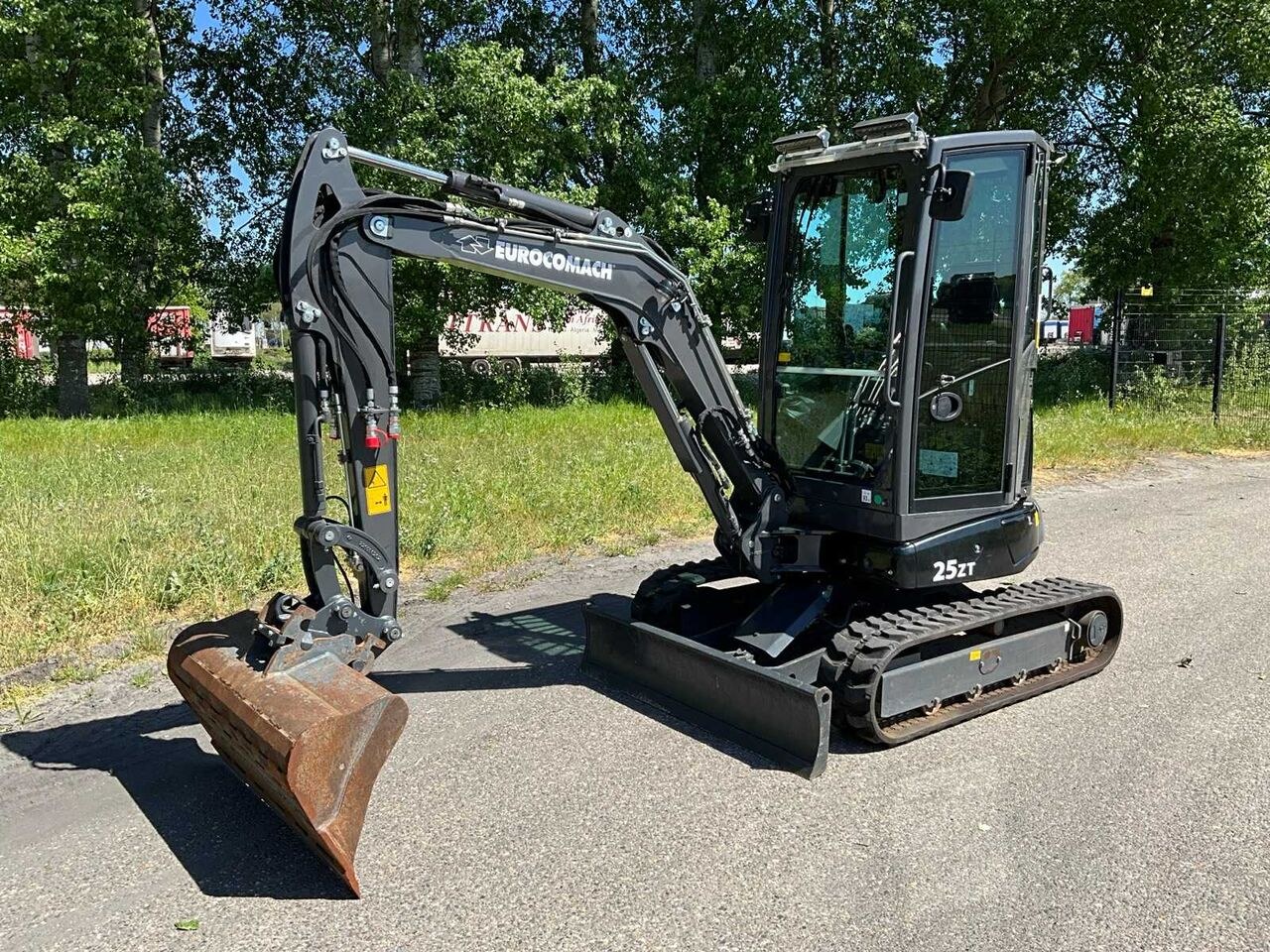 2023 Eurocomach 25ZT mini excavator, side view