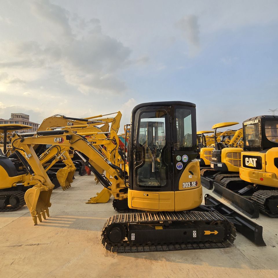 2021 Caterpillar 303.5E mini excavator, side profile view 2021 Caterpillar 303.5E mini excavator, side profile view