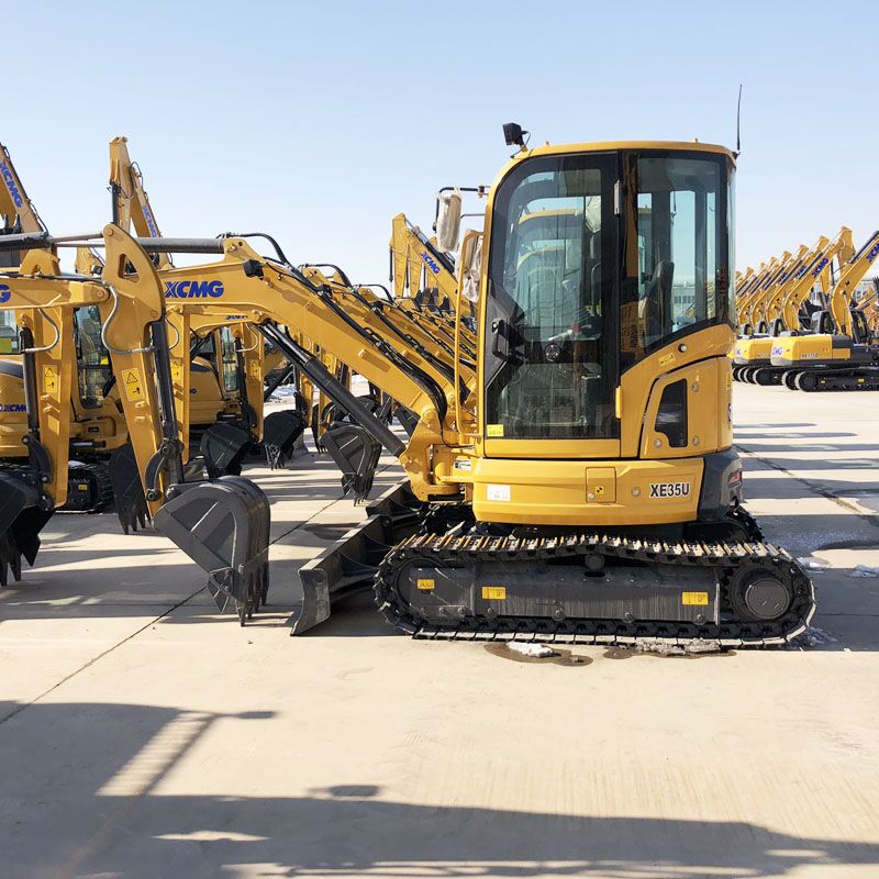 2026 XCMG XE35U mini excavator, side profile view 2026 XCMG XE35U mini excavator, side profile view