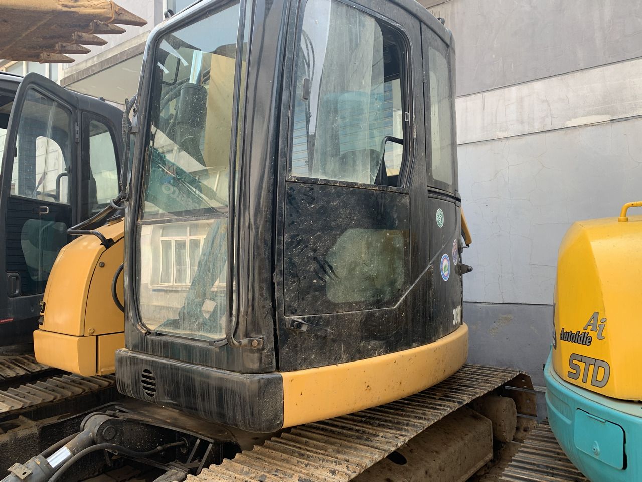 2021 Caterpillar 308D mini excavator cab view 2021 Caterpillar 308D mini excavator cab view