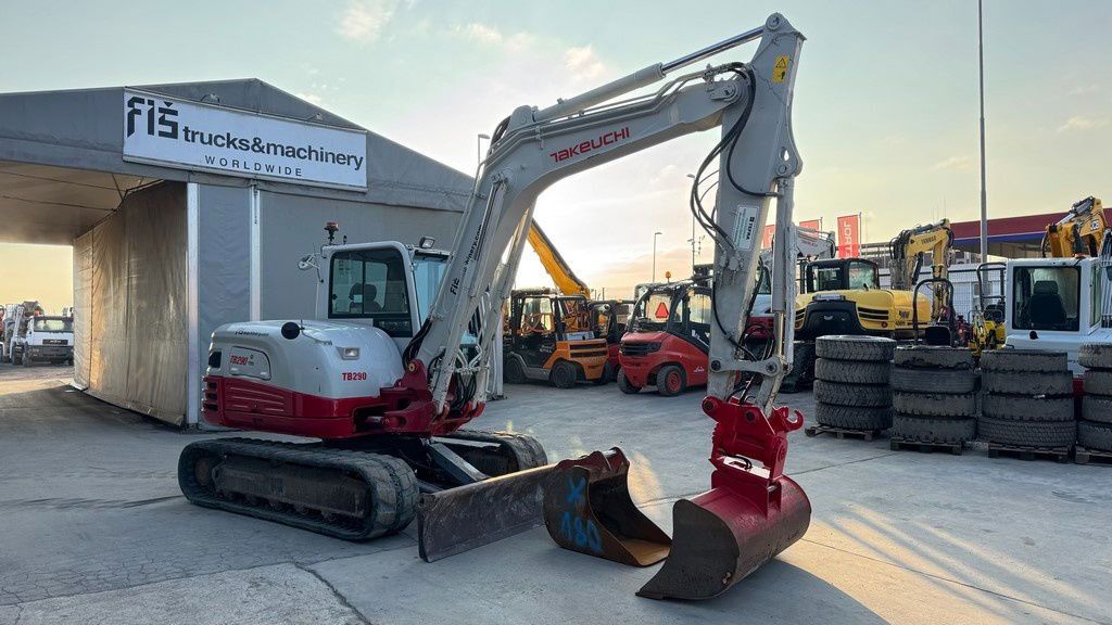2018 Takeuchi TB290 mini excavator, side view 2018 Takeuchi TB290 mini excavator, side view