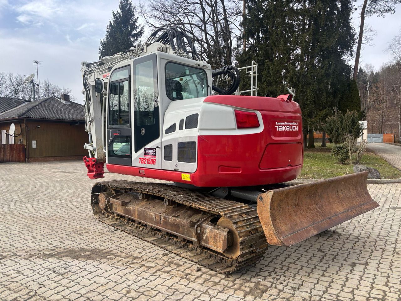 2018 Takeuchi TB2150R crawler excavator, rear three-quarter view 2018 Takeuchi TB2150R crawler excavator, rear three-quarter view