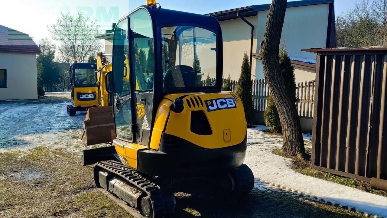 2017 JCB 8060 mini excavator, rear three-quarter view