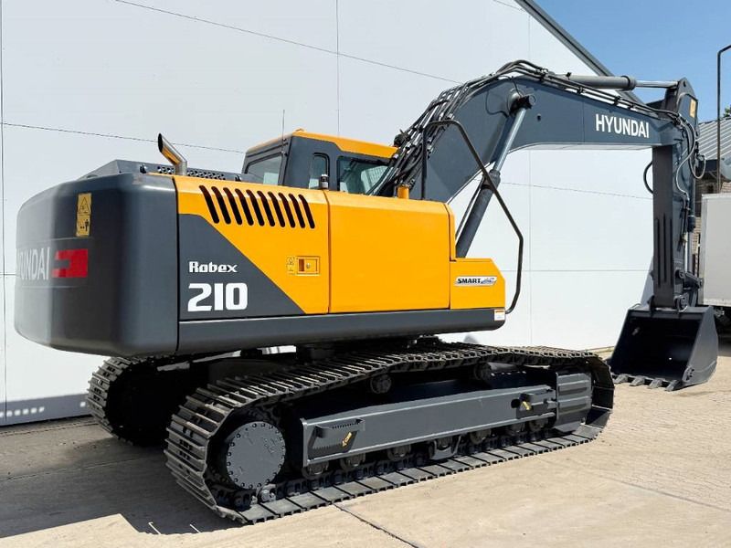2025 Hyundai R210 Robex crawler excavator, rear three-quarter view 2025 Hyundai R210 Robex crawler excavator, rear three-quarter view