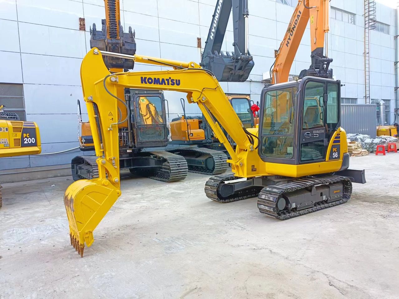 2021 Komatsu PC56-8 crawler excavator, side view
