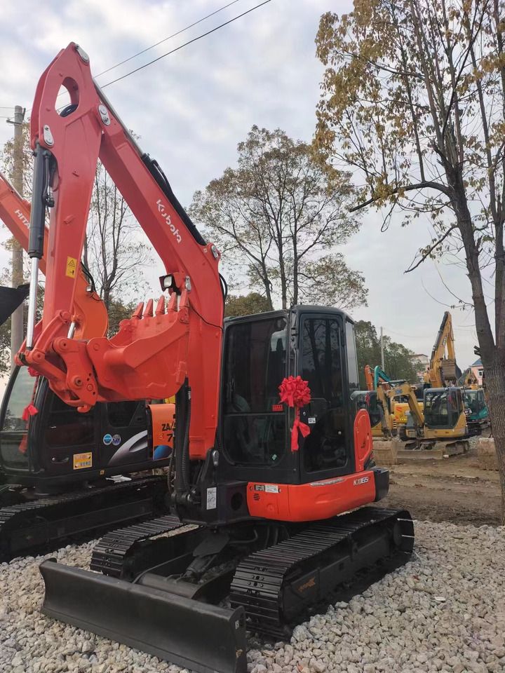 2022 Kubota KX165 excavator, front three-quarter view