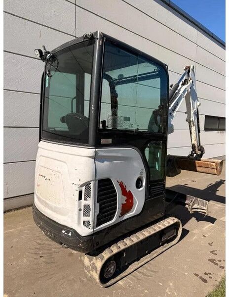 2022 Bobcat E19 mini excavator, rear three-quarter view