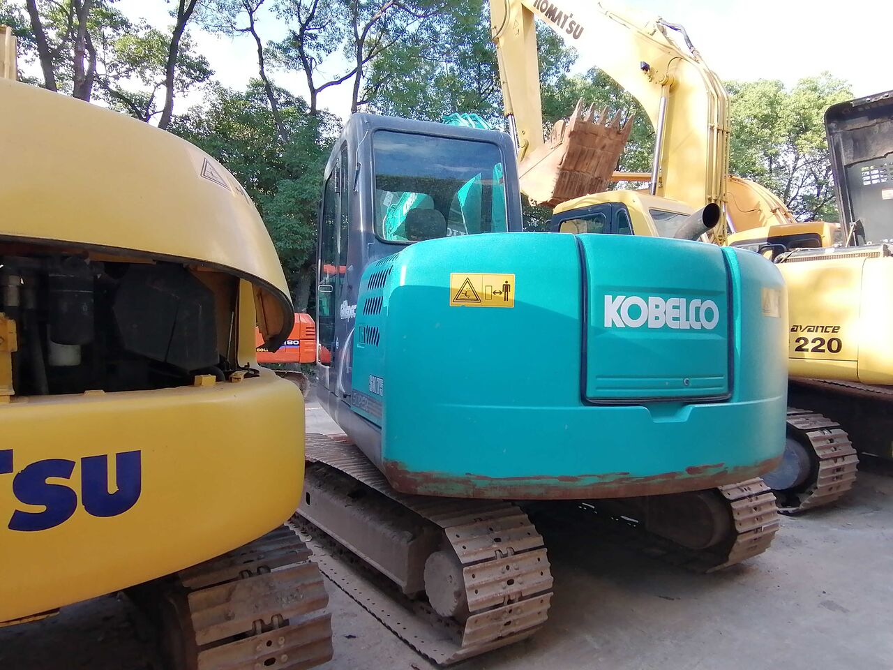 2024 Kobelco SK75-8 excavator rear view