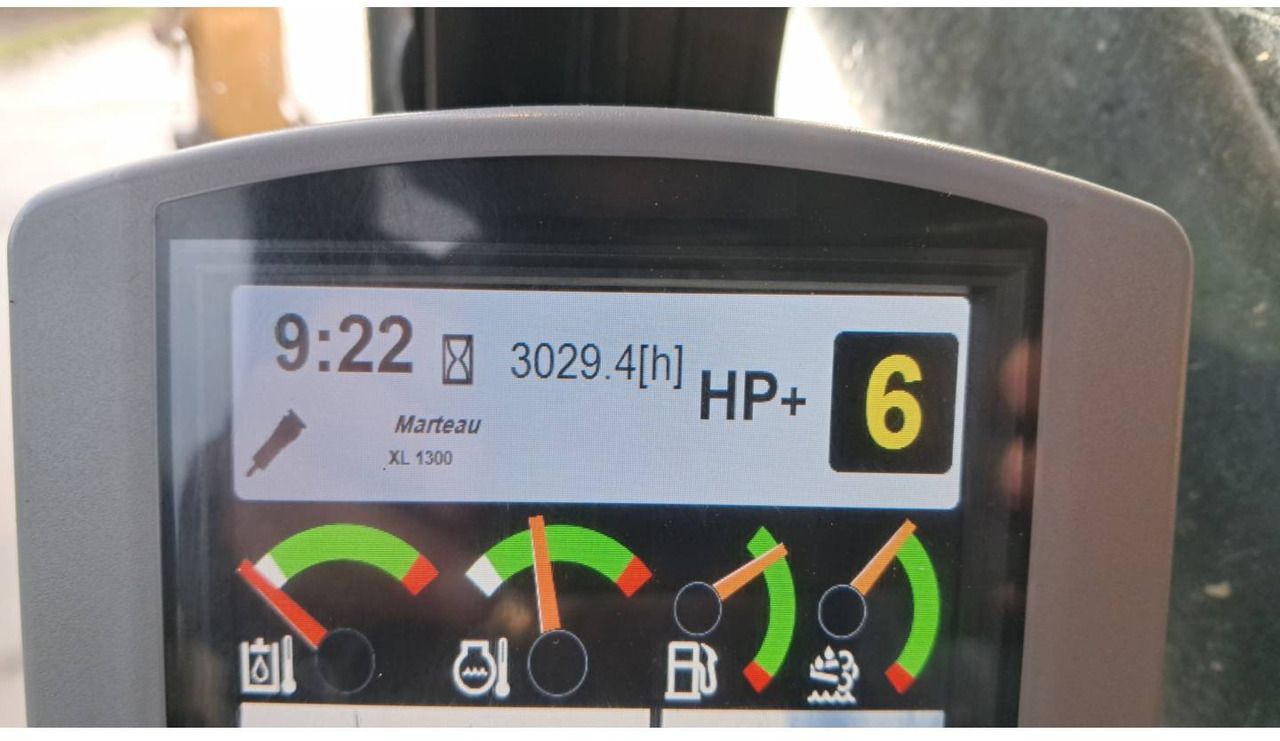 2019 Caterpillar 325F CR digital instrument cluster display 2019 Caterpillar 325F CR digital instrument cluster display