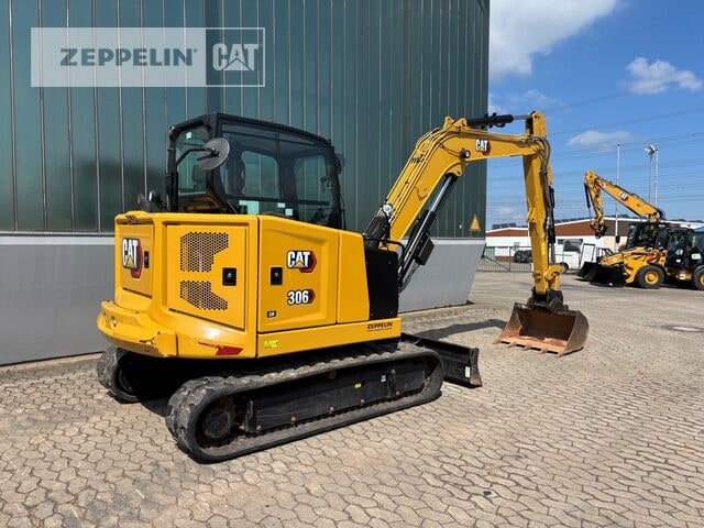 2021 Caterpillar 306 CR mini excavator, rear three-quarter view 2021 Caterpillar 306 CR mini excavator, rear three-quarter view