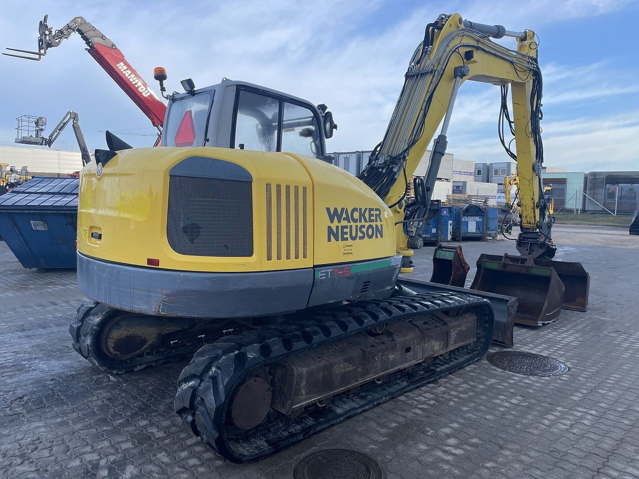 2017 Wacker Neuson ET145 crawler excavator, rear three-quarter view 2017 Wacker Neuson ET145 crawler excavator, rear three-quarter view