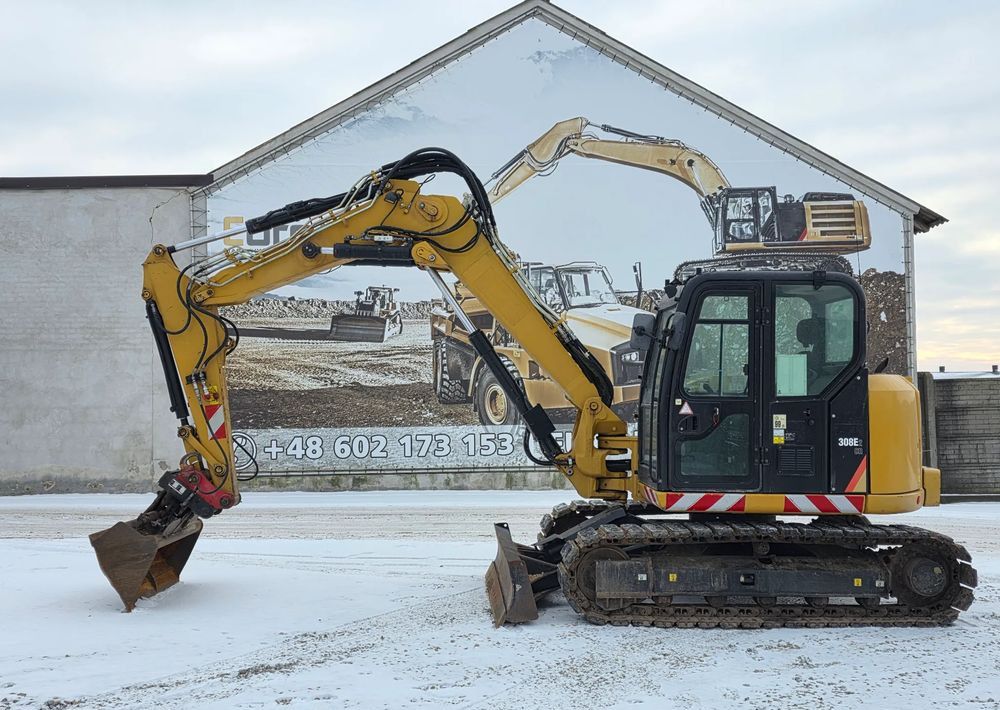 2016 Caterpillar 308E2CR crawler excavator, side view 2016 Caterpillar 308E2CR crawler excavator, side view