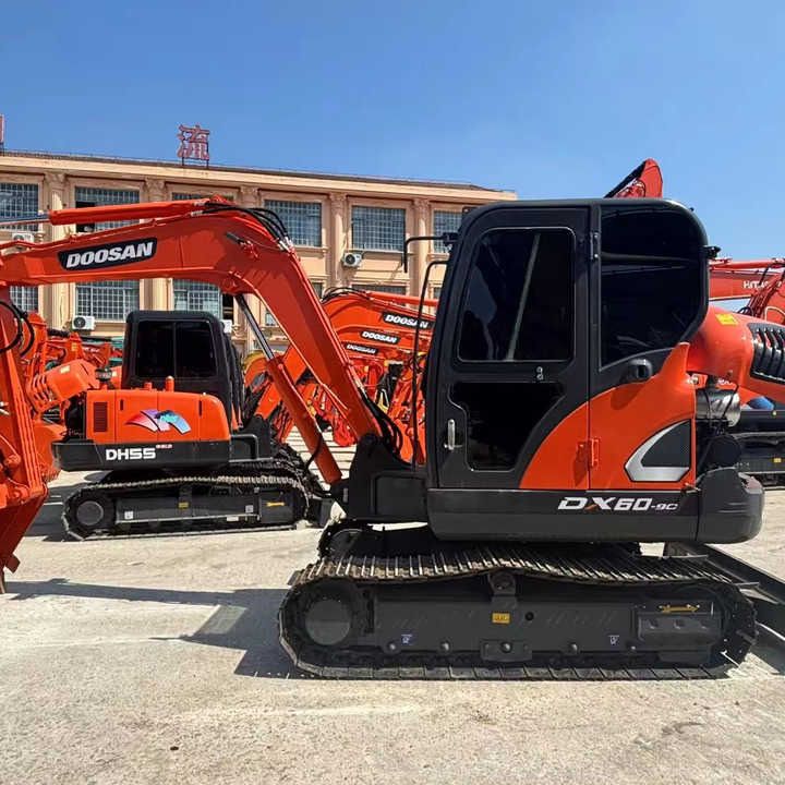 2024 Doosan DX60-9c mini excavator side view 2024 Doosan DX60-9c mini excavator side view