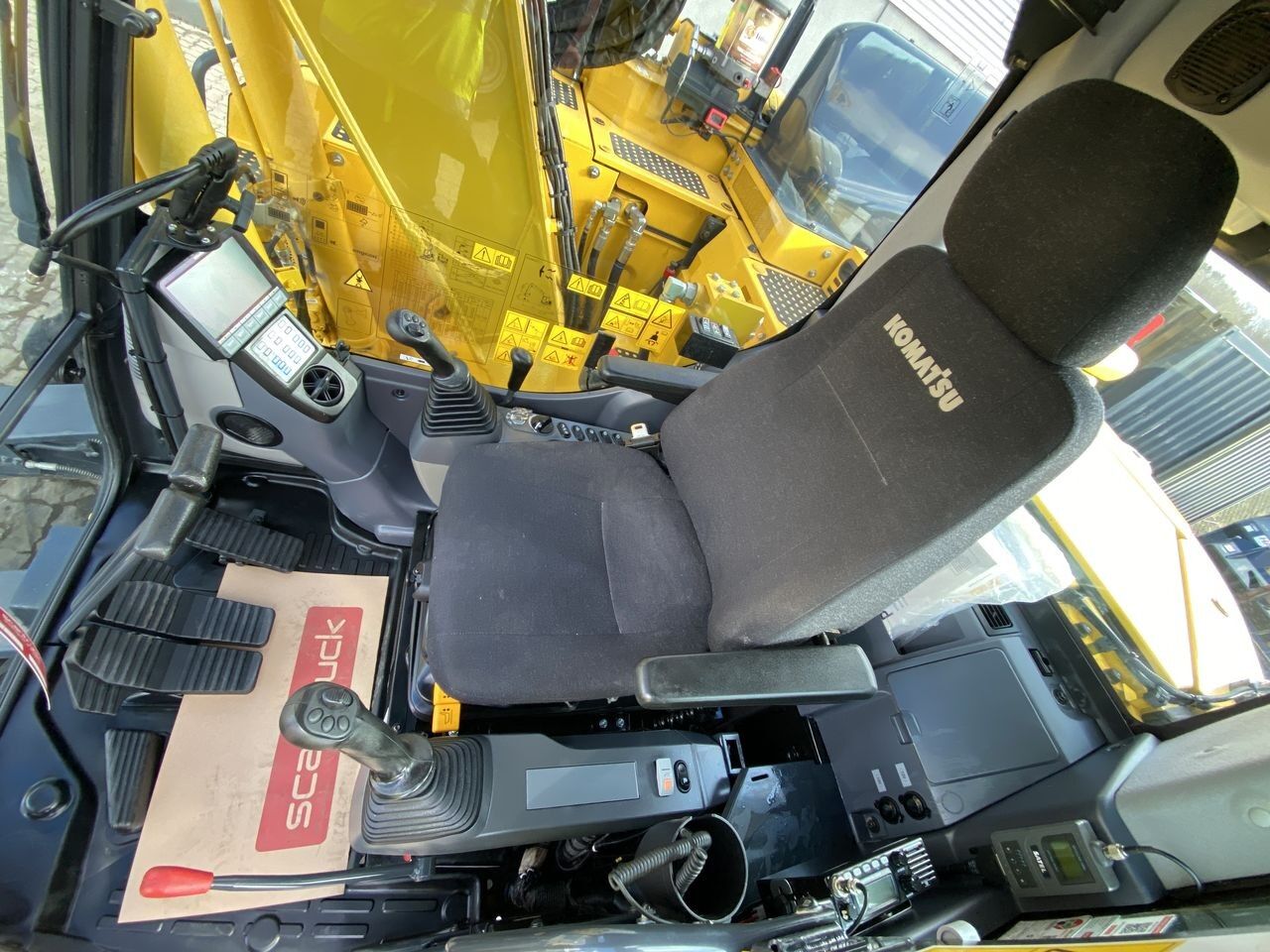 2022 Komatsu PC138US-11 crawler excavator interior cab view