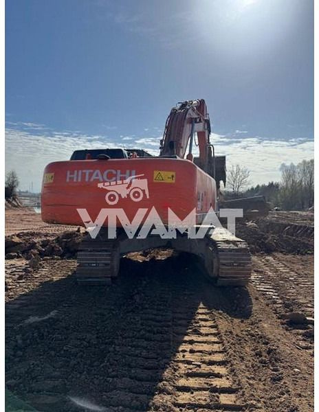 2008 Hitachi ZX350LC-3 crawler excavator, rear view