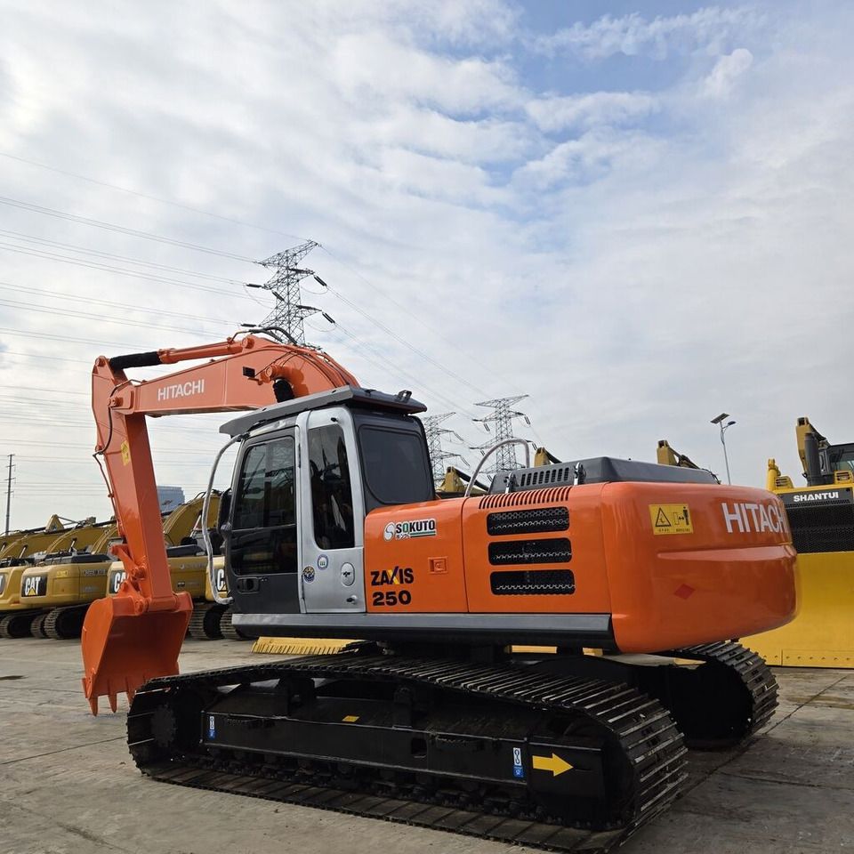 2021 Hitachi Zaxis 250 crawler excavator, rear three-quarter view