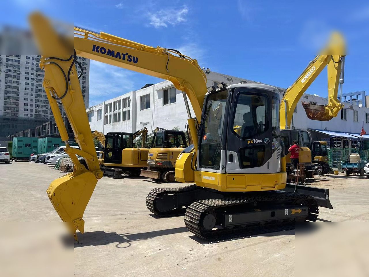 2016 Komatsu PC78US-6 crawler excavator, side view