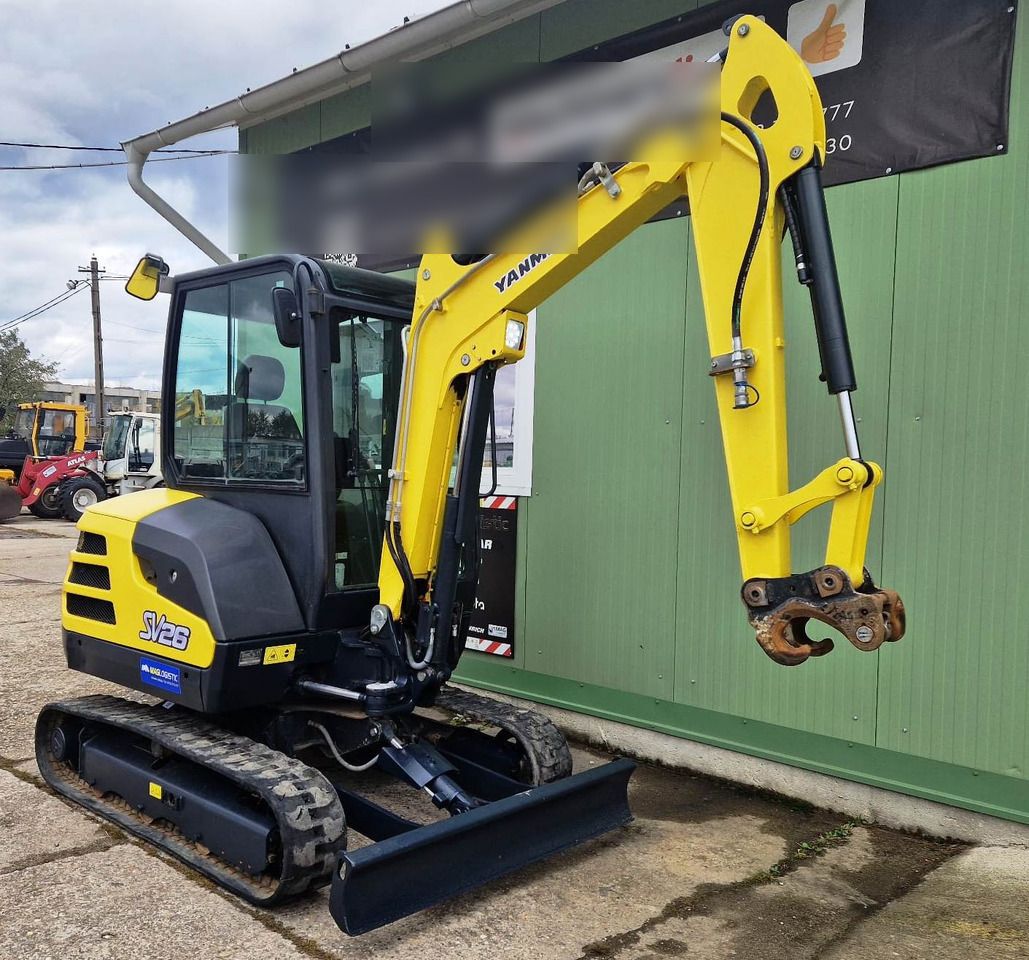 2016 Yanmar SV26 mini excavator, side view 2016 Yanmar SV26 mini excavator, side view